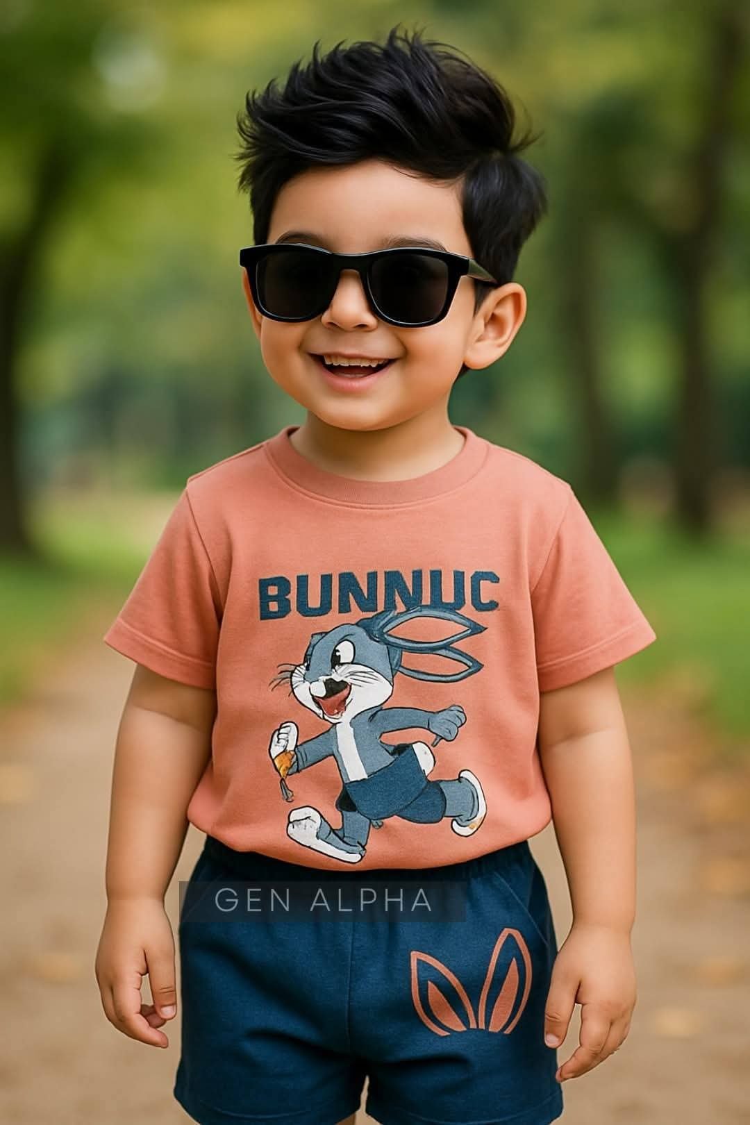 WhatsApp Image 2025-09-04 at 2.54.48 PM (2) Boys kids Half sleeve T-Shirt set with Short pant. - Image 1