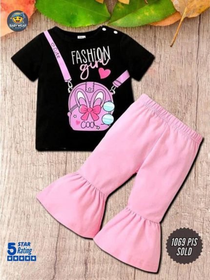 Girls T-Shirt with Long Pant Set