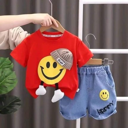 Baby Boys & Girls T-Shirt with Denim Pant Set – Soft Cotton T-Shirt + Stylish Jeans 